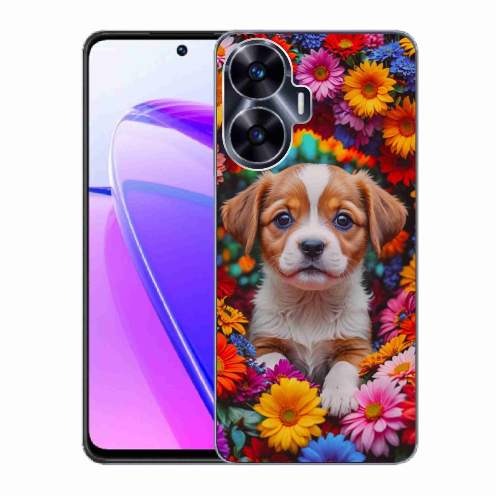 mmCase gél tok a Realme C55-hez – aranyos kiskutya