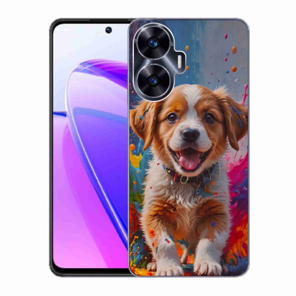 mmCase gél tok a Realme C55-hez – aranyos kiskutya 3
