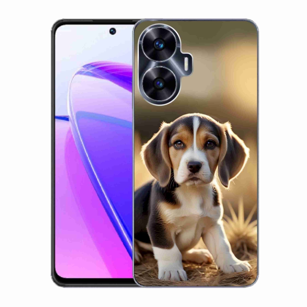mmCase gél tok a Realme C55-hez – aranyos beagle