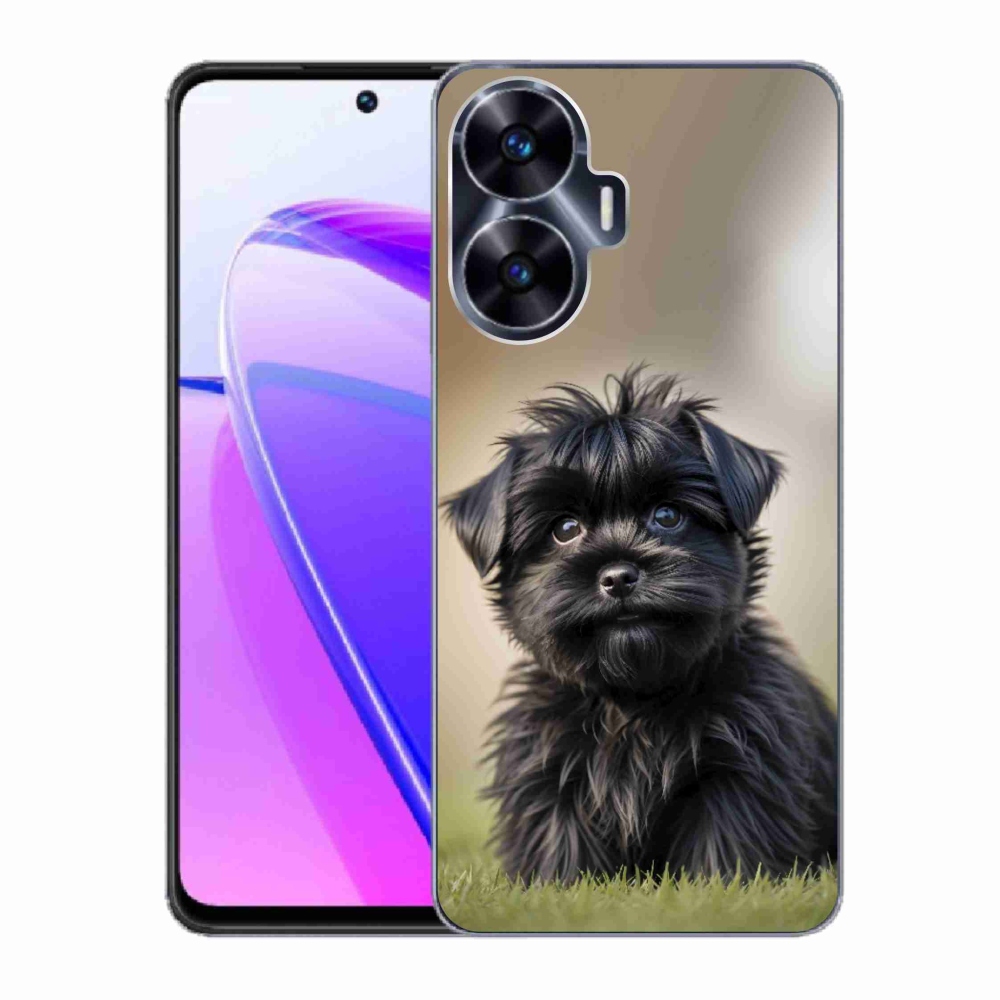 mmCase géltok a Realme C55-hez – aranyos fekete kutyus