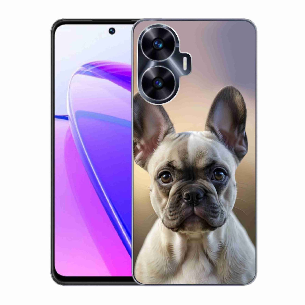 mmCase gél tok a Realme C55-hez – aranyos francia buldog
