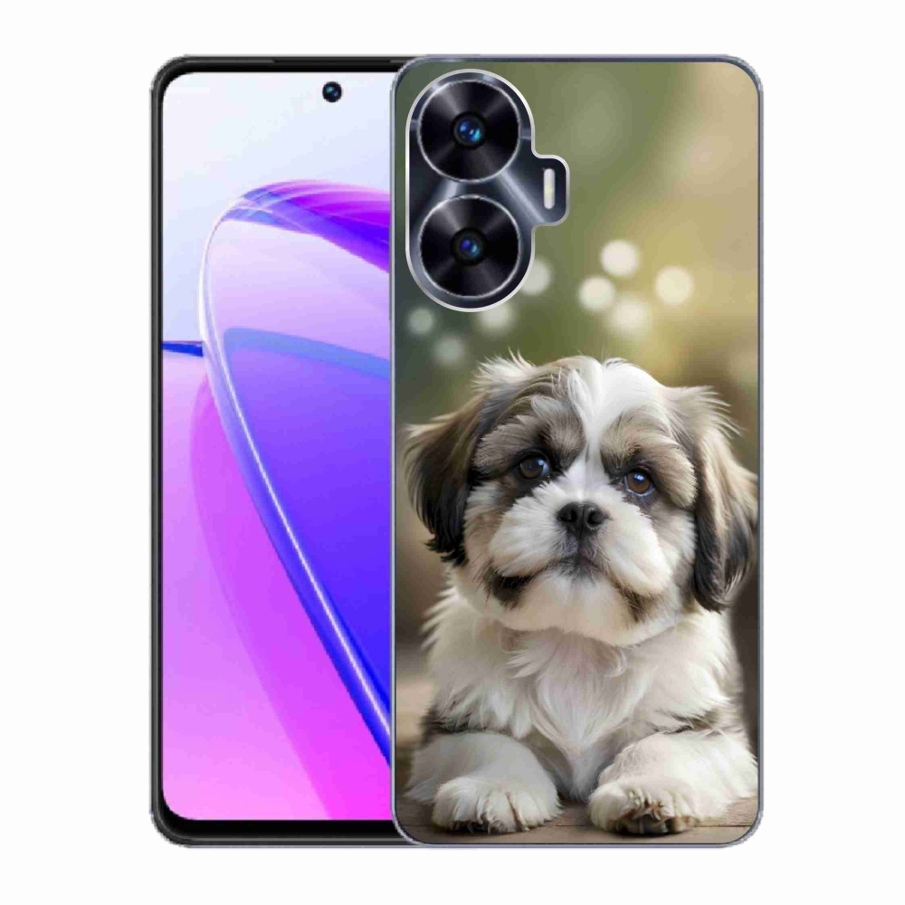 mmCase gél tok a Realme C55-hez – aranyos shih-tzu
