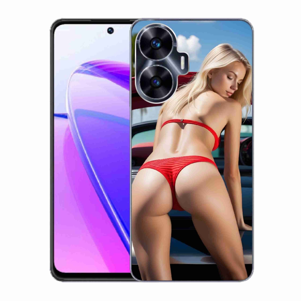mmCase gélhuzat a Realme C55-hez – szexi nő 2