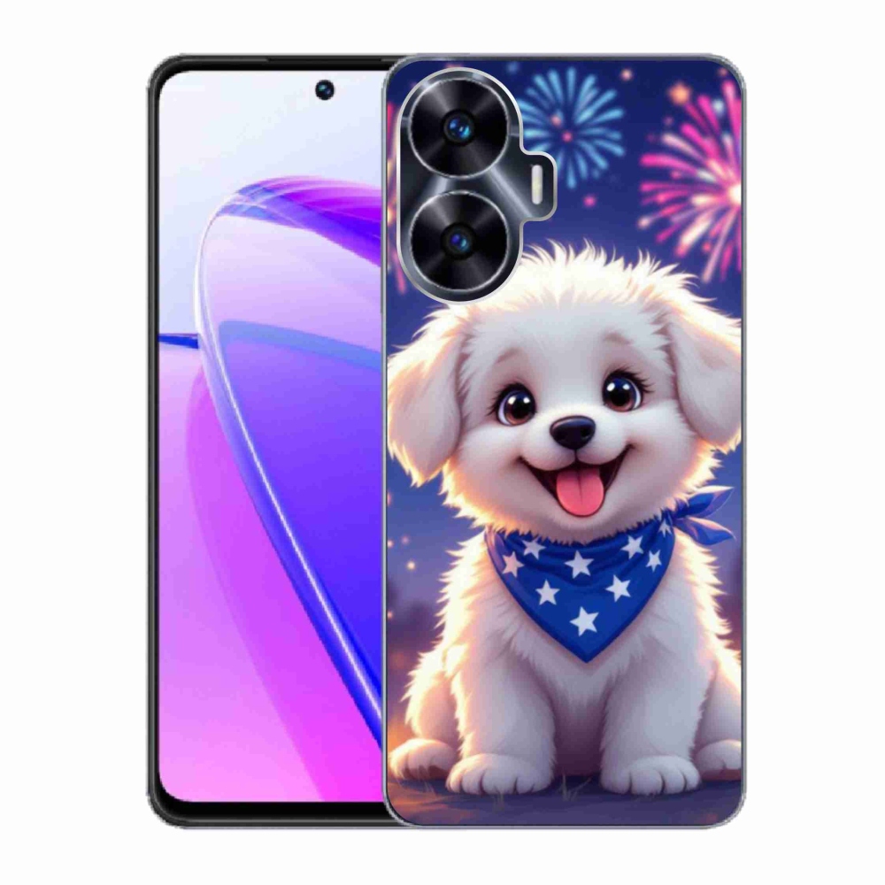 mmCase gél tok a Realme C55-hez – ünnepi kiskutya