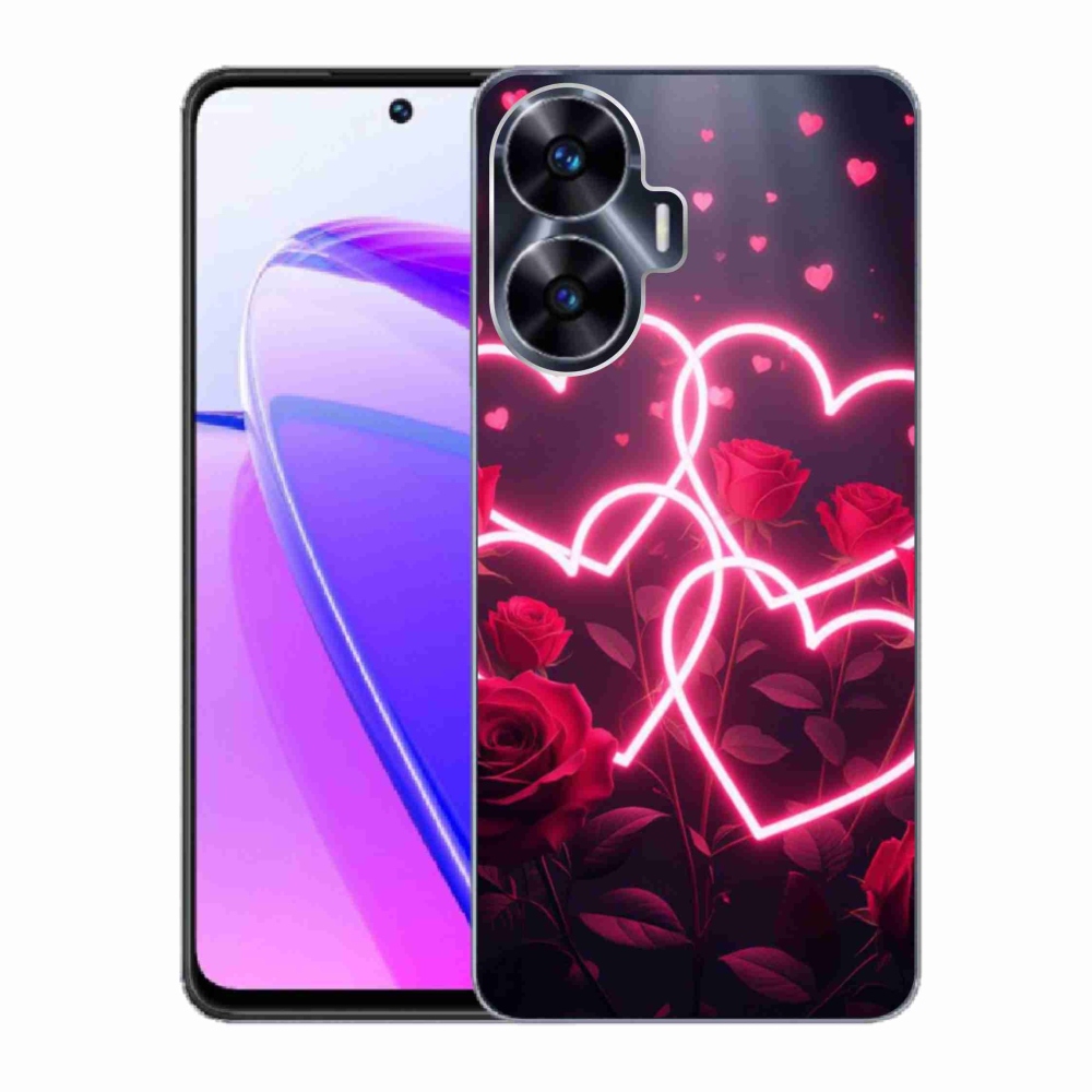 mmCase gélhuzat a Realme C55-hez – a szerelem szíve