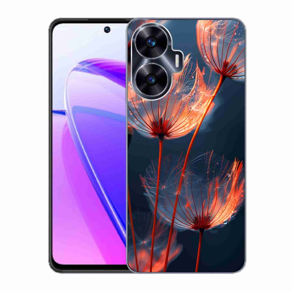 mmCase gél tok a Realme C55-hez – fénylő szőrszálak