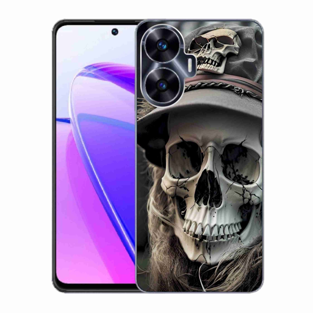mmCase géltok a Realme C55-hez – sötét koponya