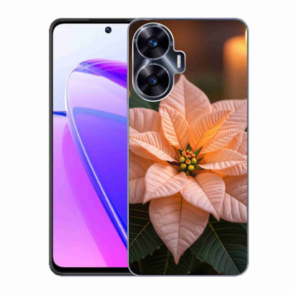 mmCase gélhuzat a Realme C55-hez – karácsonyi csillag
