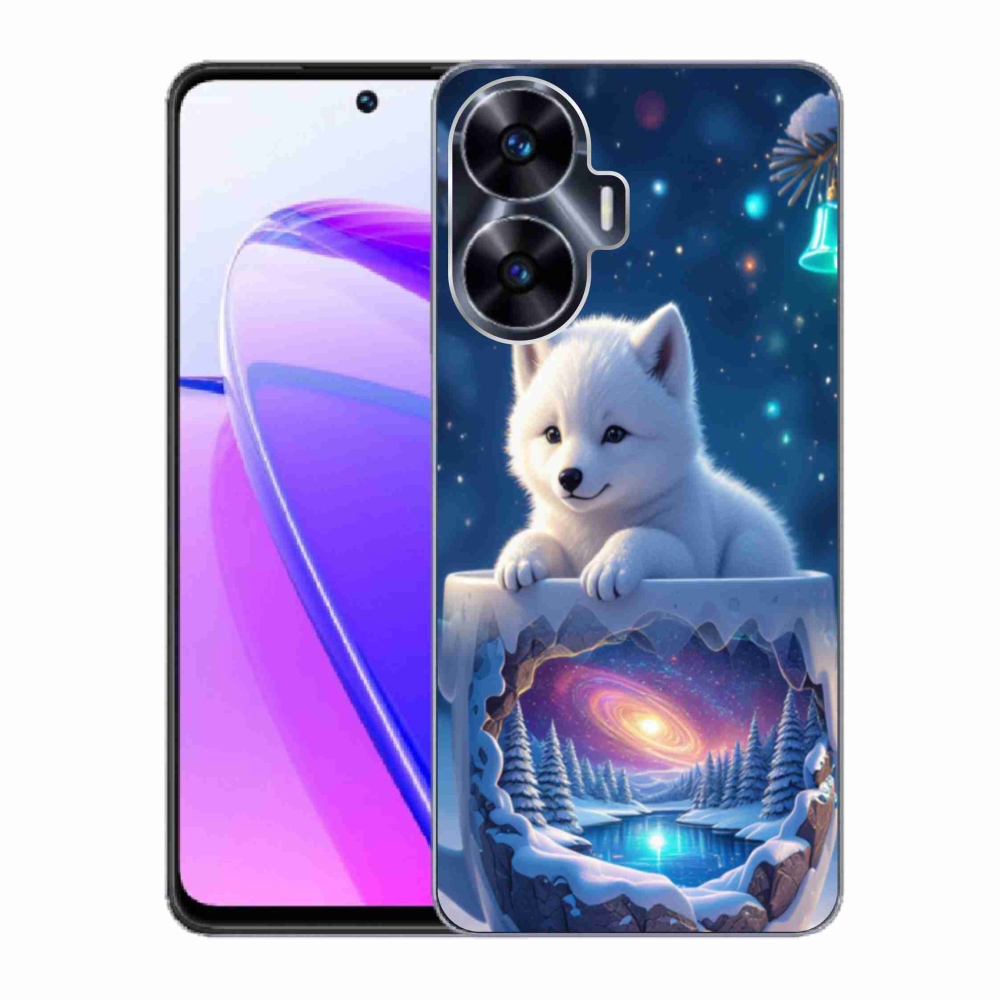 mmCase gél tok a Realme C55-hez – karácsonyi kiskutya