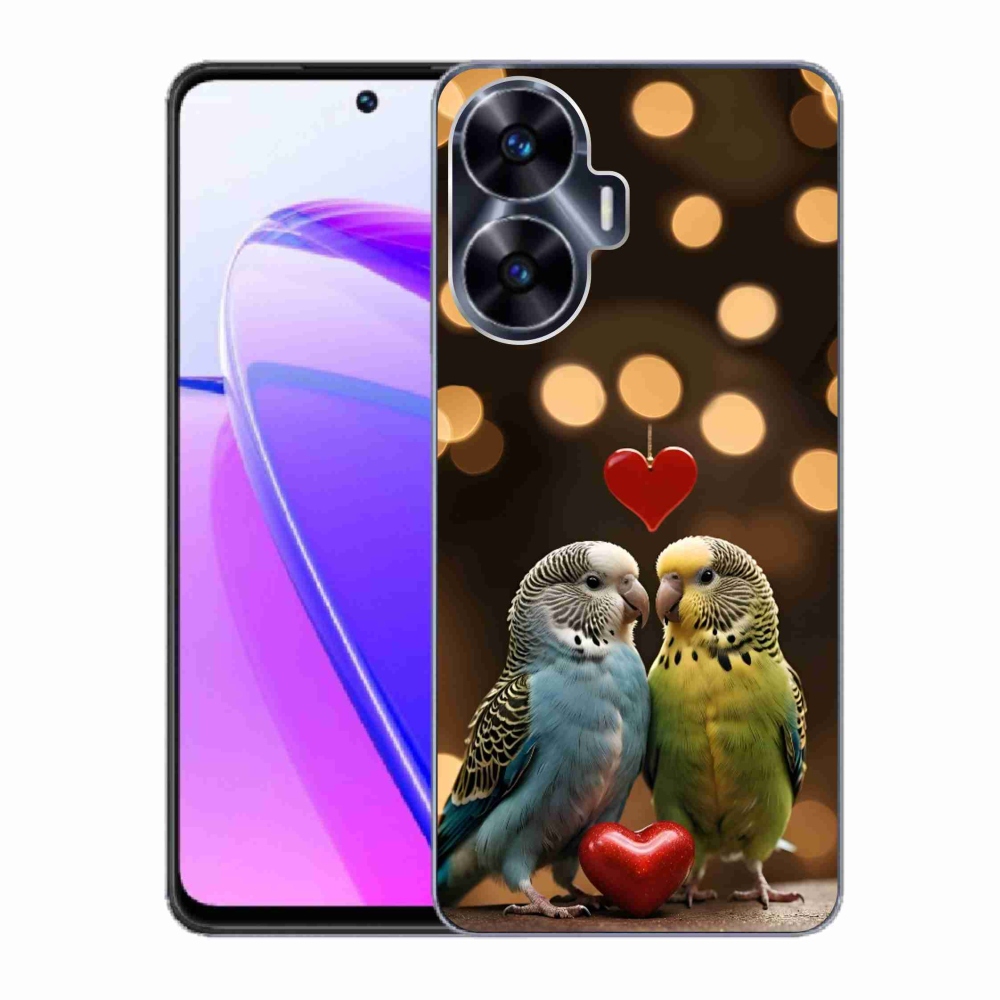 mmCase géltok a Realme C55-hez – szerelmes papagájok
