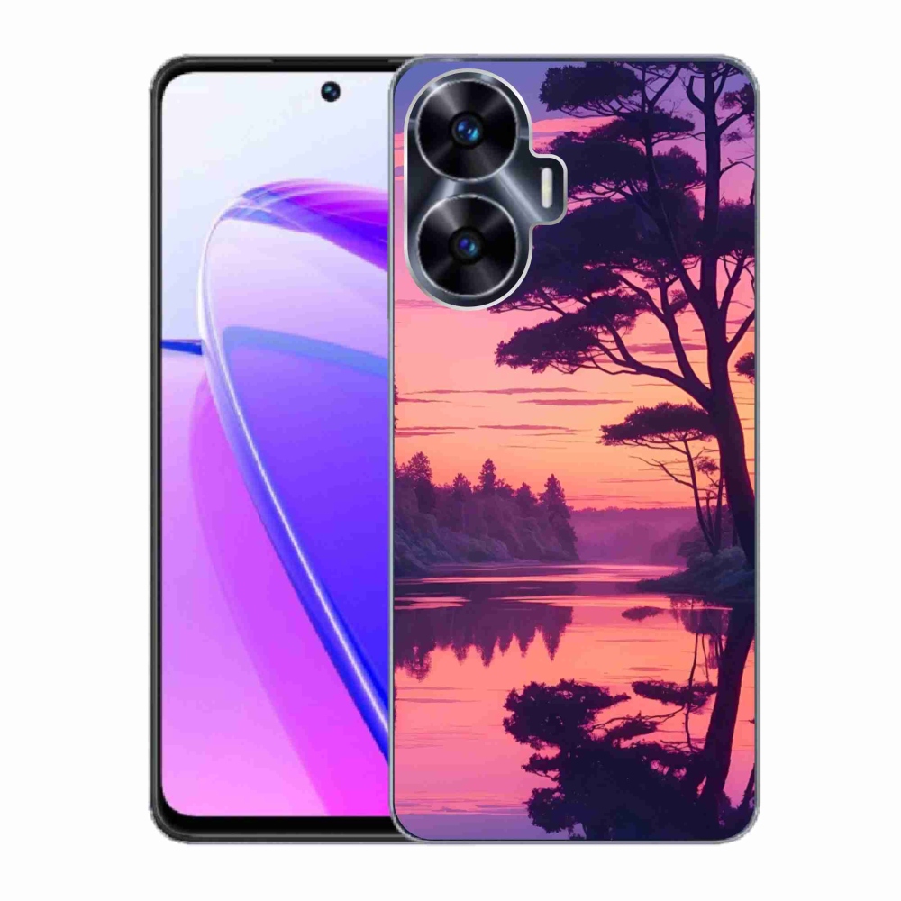 mmCase géltok a Realme C55-hez – naplemente a tó felett