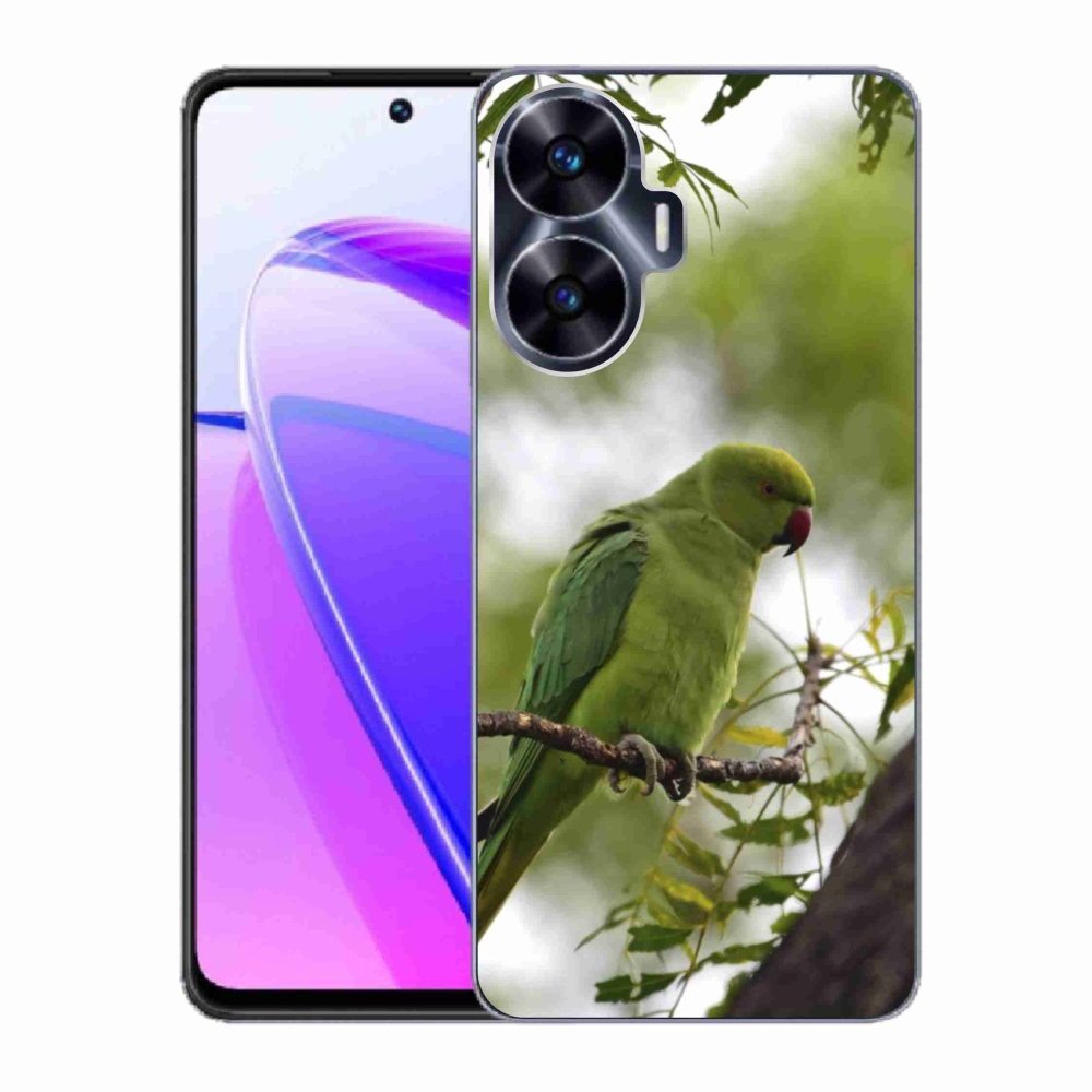 mmCase géltok a Realme C55-hez – zöld papagáj