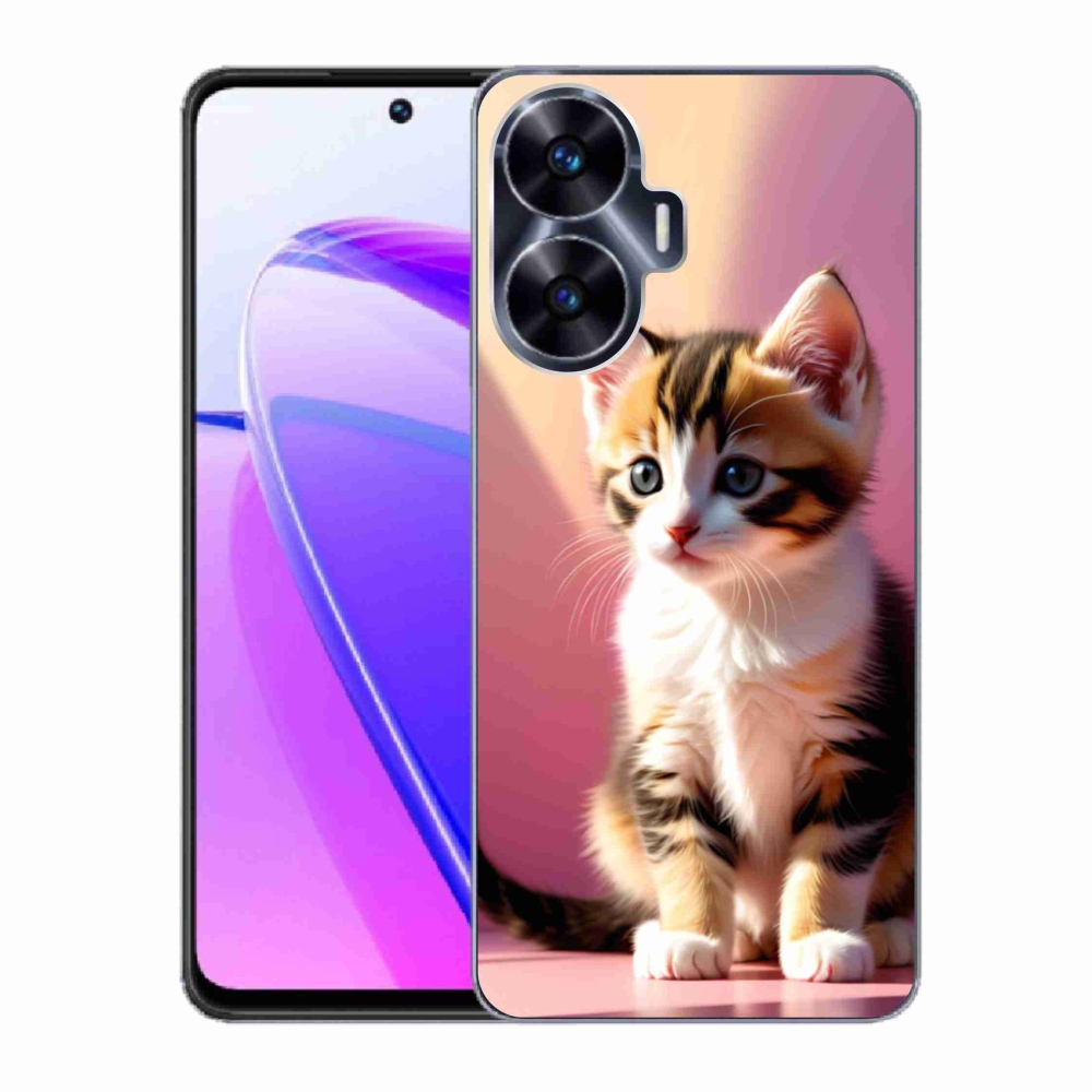 mmCase gél tok a Realme C55-hez – kíváncsi cica 2