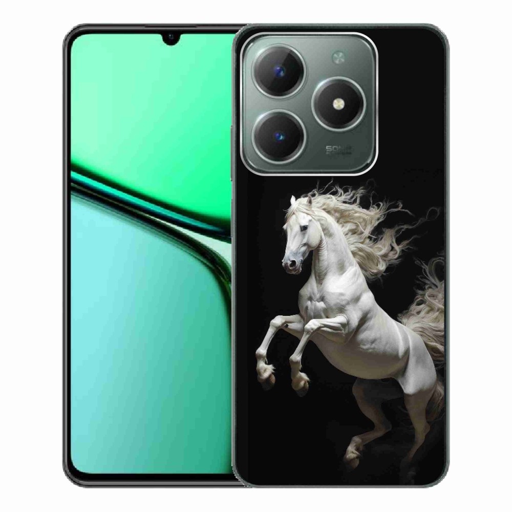 mmCase gélhuzat a Realme C61-hez – fehér ló 4