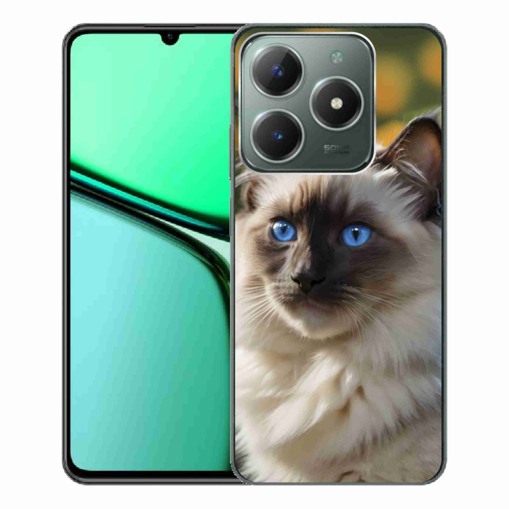 mmCase géltok a Realme C61-hez – fehér ragdoll