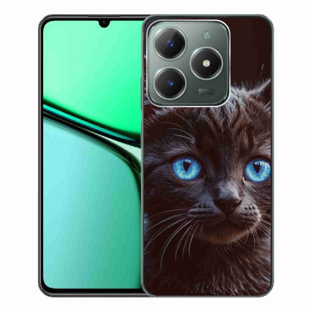mmCase gél tok a Realme C61-hez – fekete cica 2
