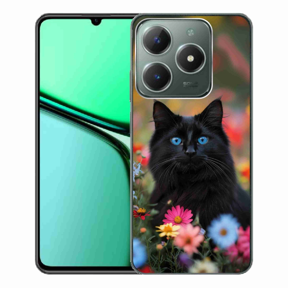 mmCase gél tok a Realme C61-hez – fekete cica 4