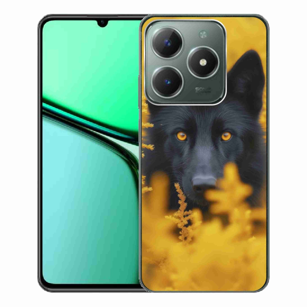 mmCase géltok a Realme C61-hez – fekete farkas 2