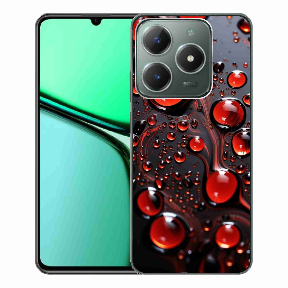 mmCase géltok a Realme C61-hez – piros cseppek 2