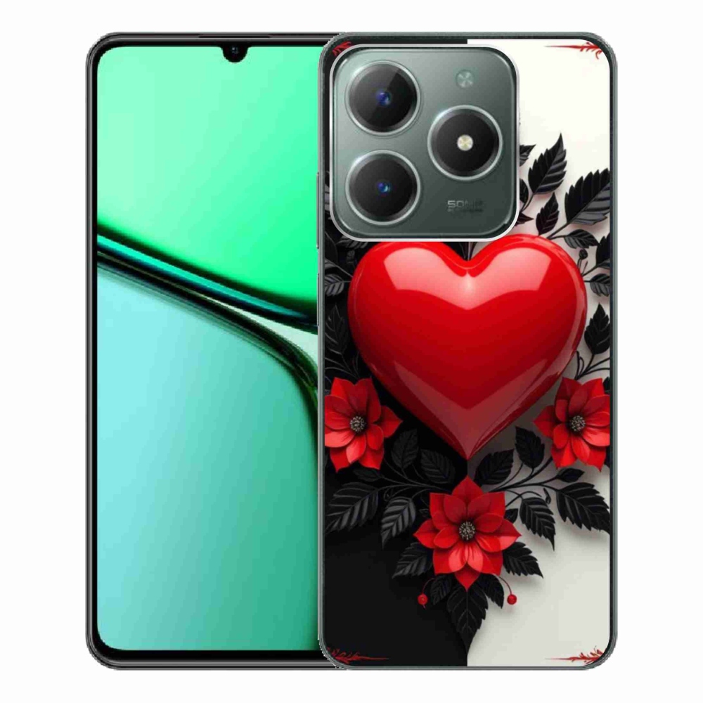 mmCase géltok a Realme C61-hez – piros szív