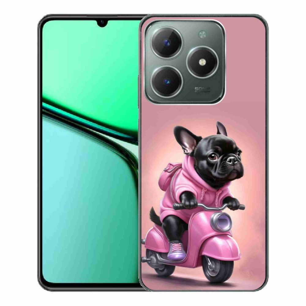 mmCase gél tok a Realme C61-hez – francia buldog robogón
