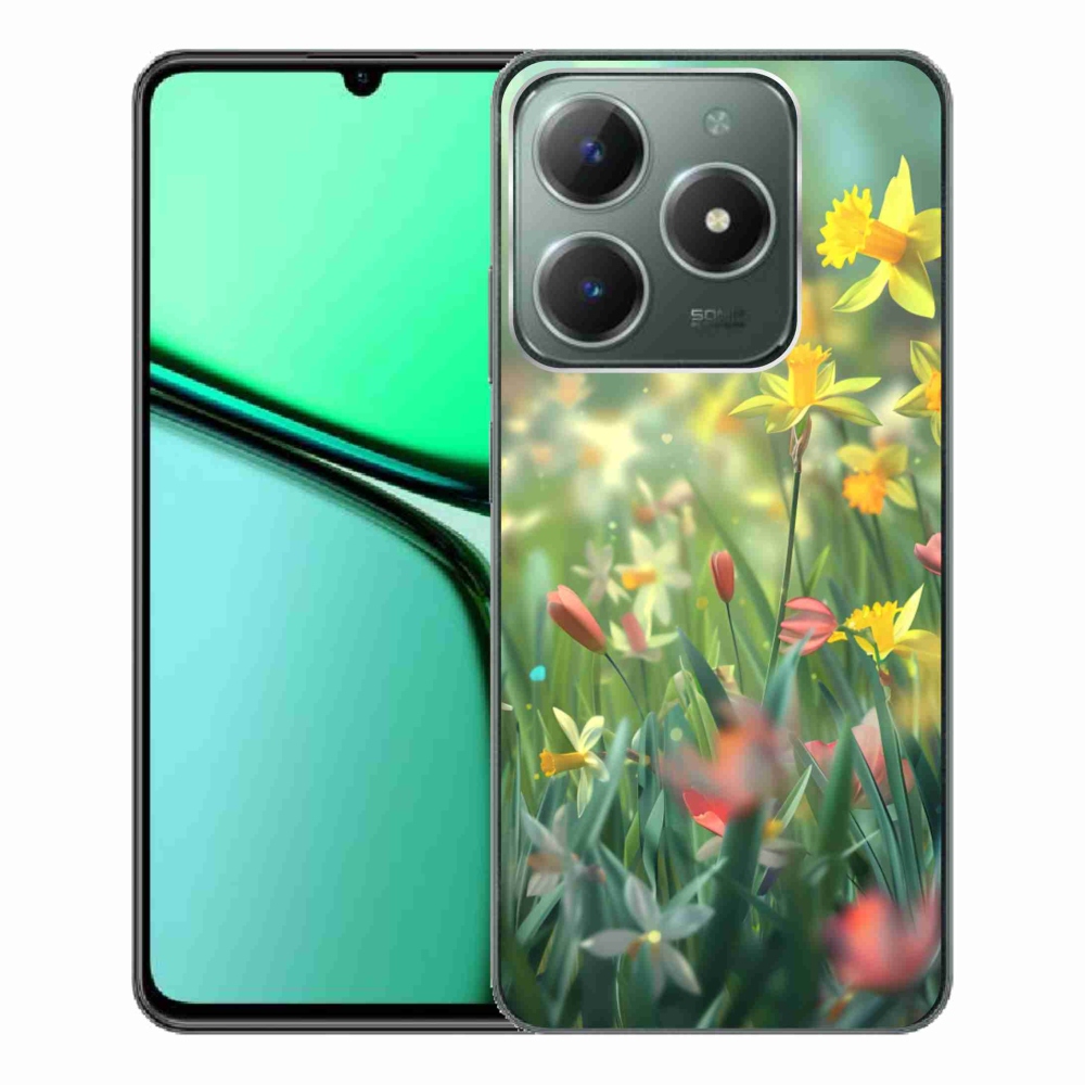 mmCase gél tok a Realme C61-hez – tavaszi virágok