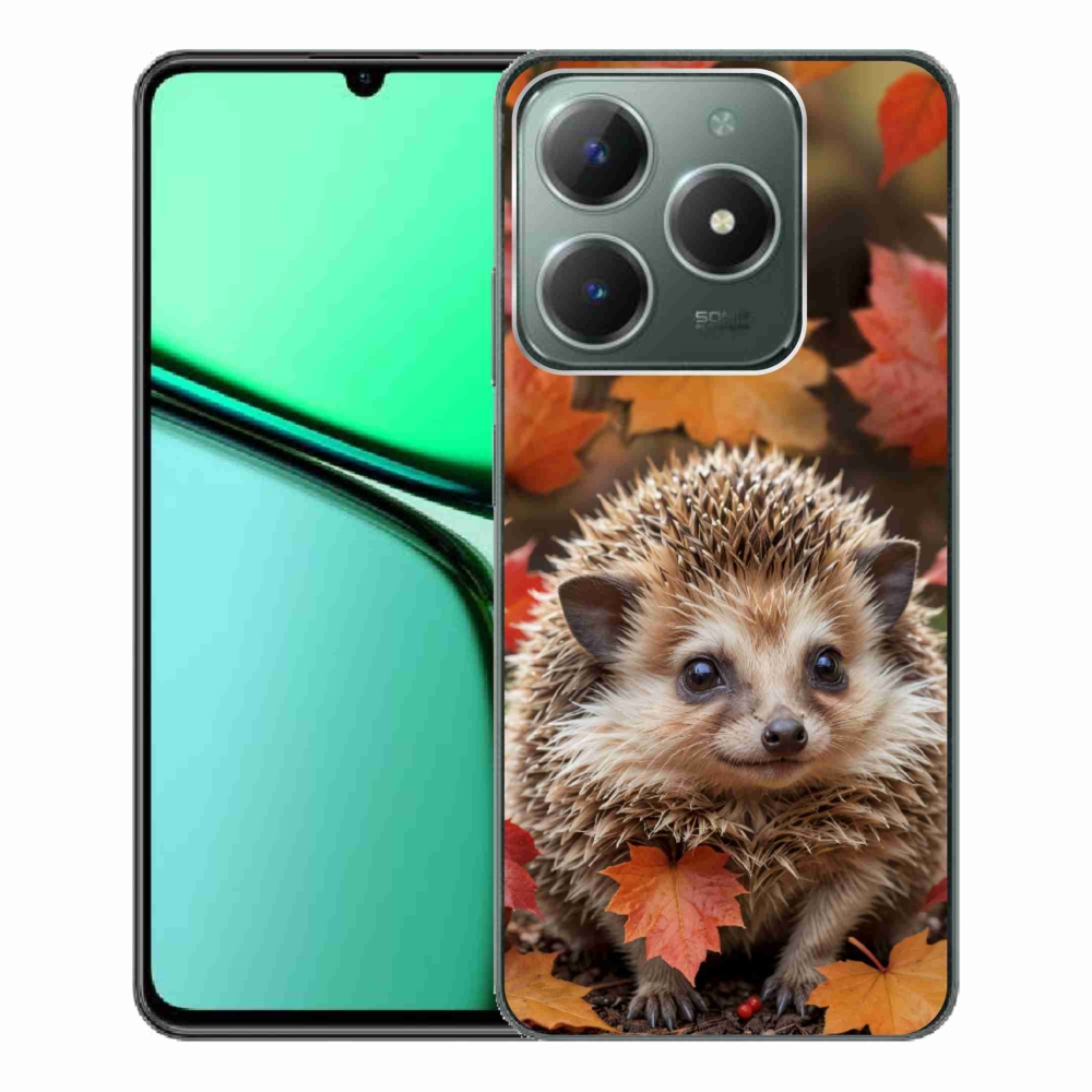 mmCase géltok a Realme C61-hez – sündisznó a levelek között