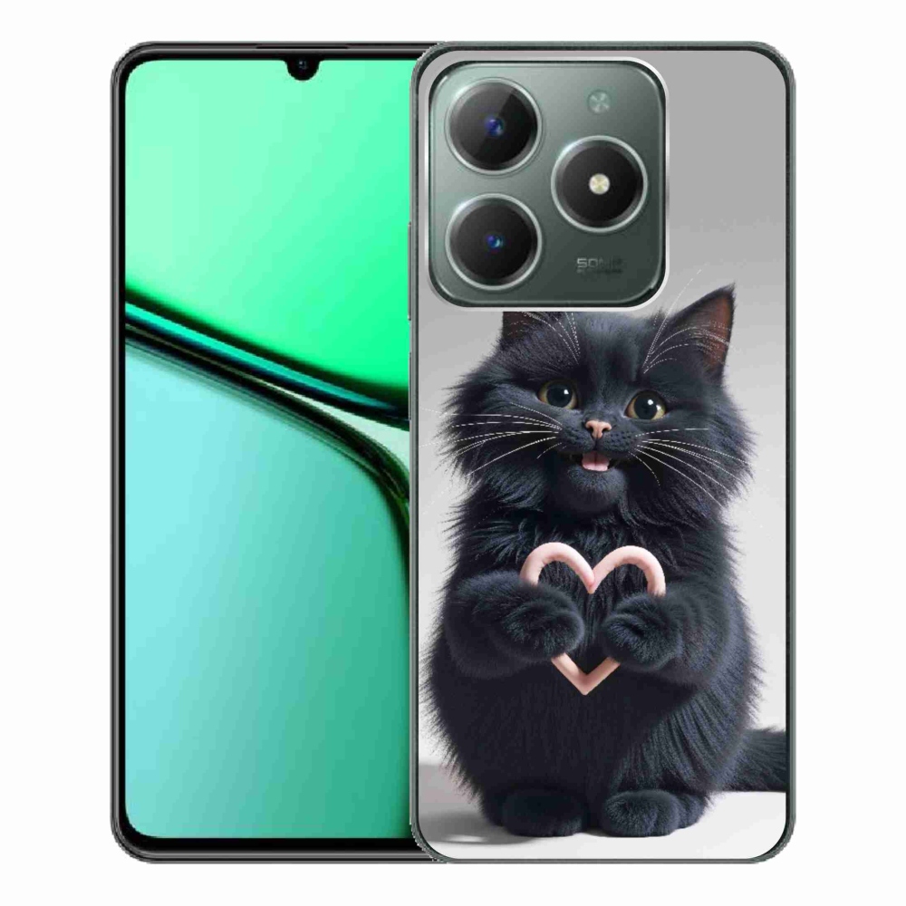 mmCase gélhuzat a Realme C61-hez – Macska szerelem 3