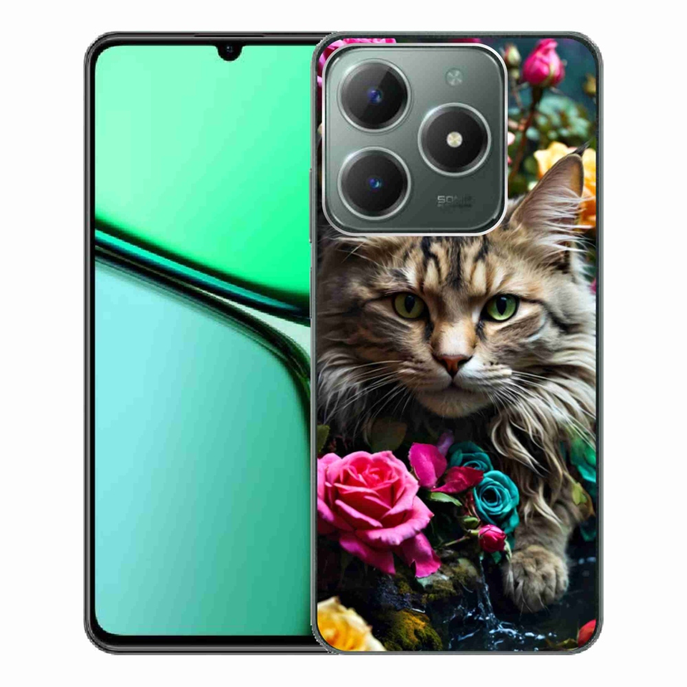 mmCase gélhuzat a Realme C61-hez – macskás mintás 2
