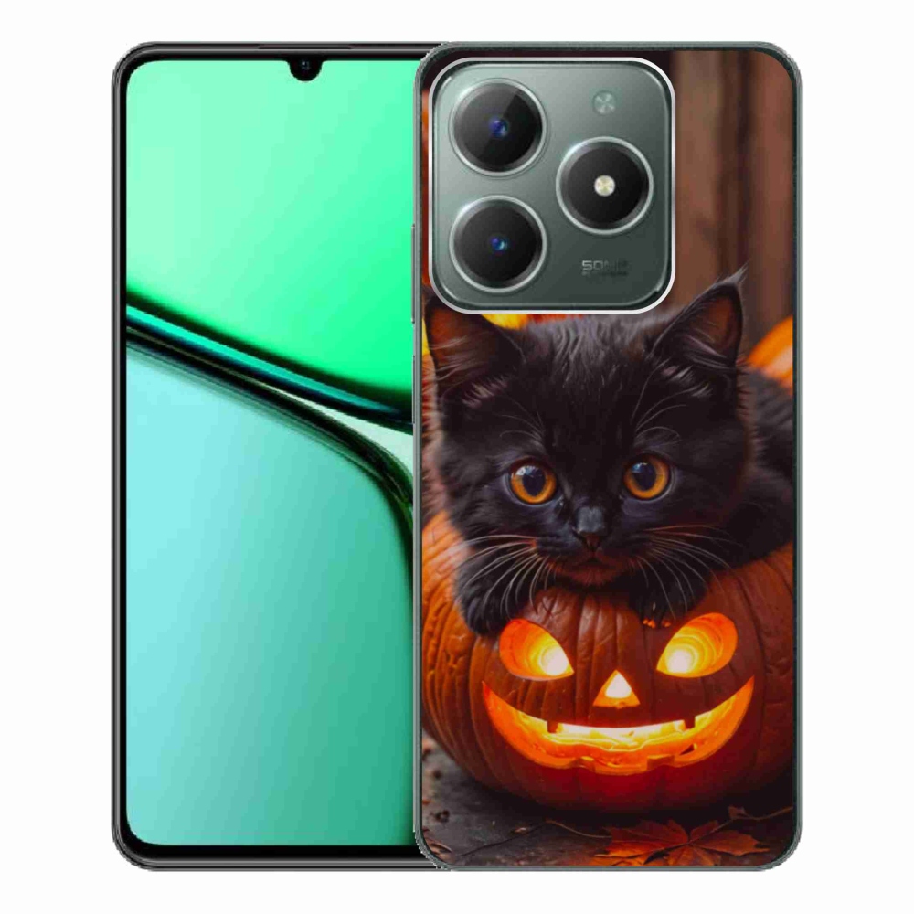 mmCase gél tok a Realme C61-hez – cica és sütőtök