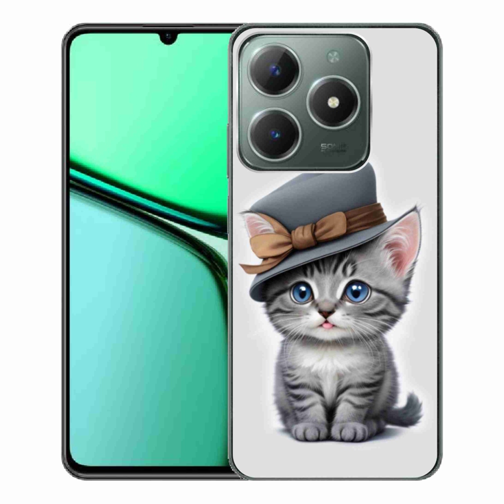 mmCase gél tok a Realme C61-hez – kalapos cica