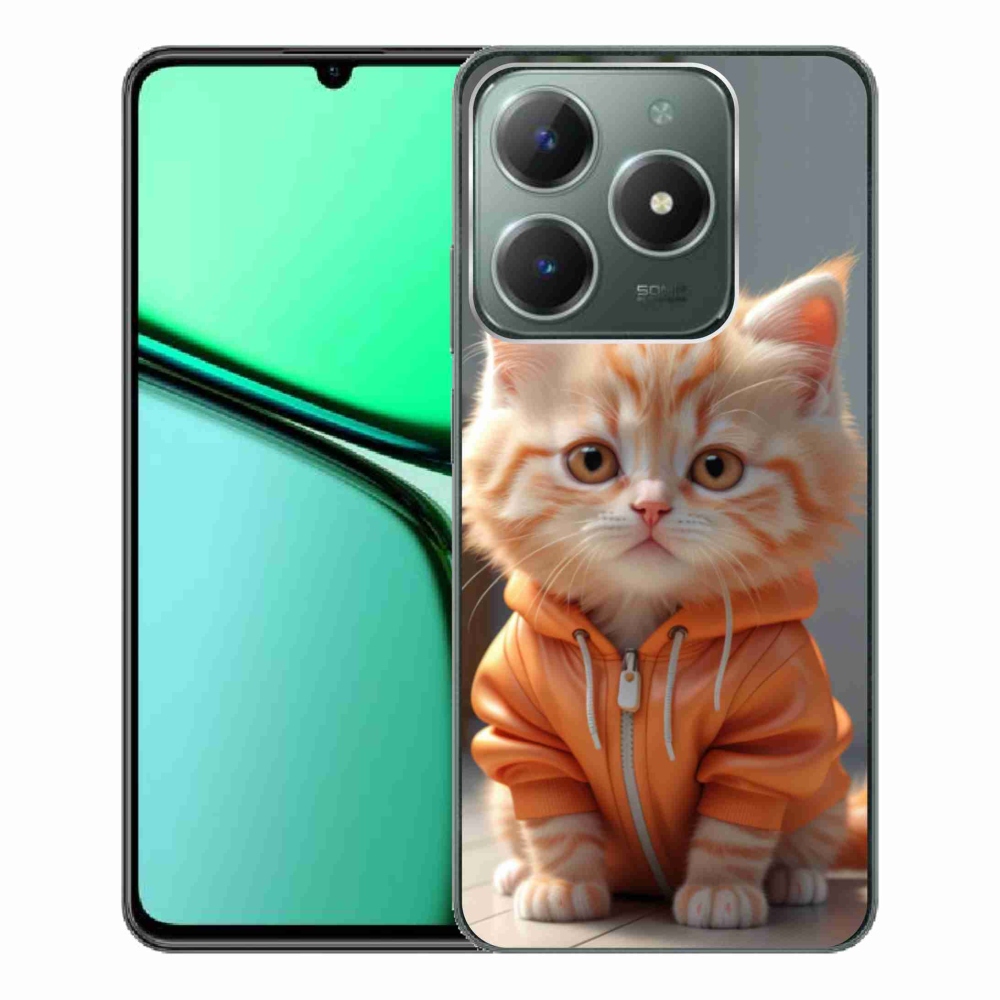 mmCase géltok a Realme C61-hez – pulóveres cica