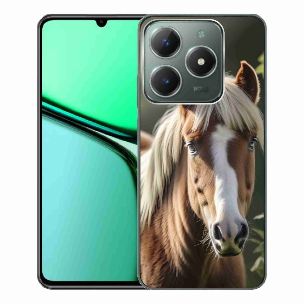 mmCase gél tok a Realme C61-hez – világos sörényű ló
