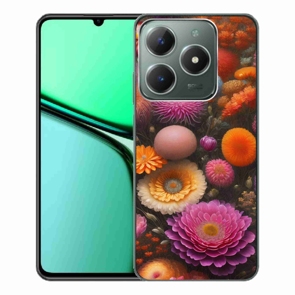 mmCase géltok a Realme C61-hez – virágkompozíció