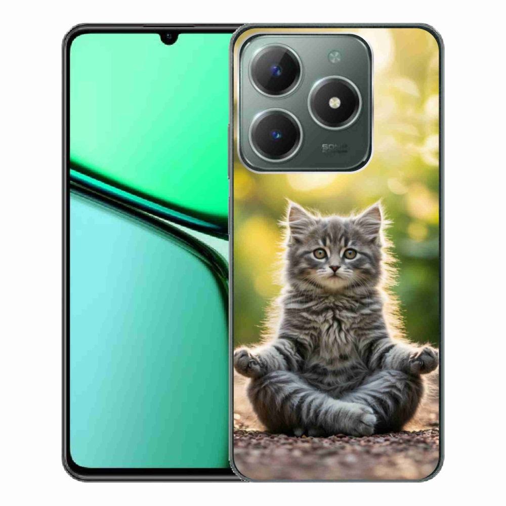 mmCase géltok a Realme C61-hez – meditáló cica