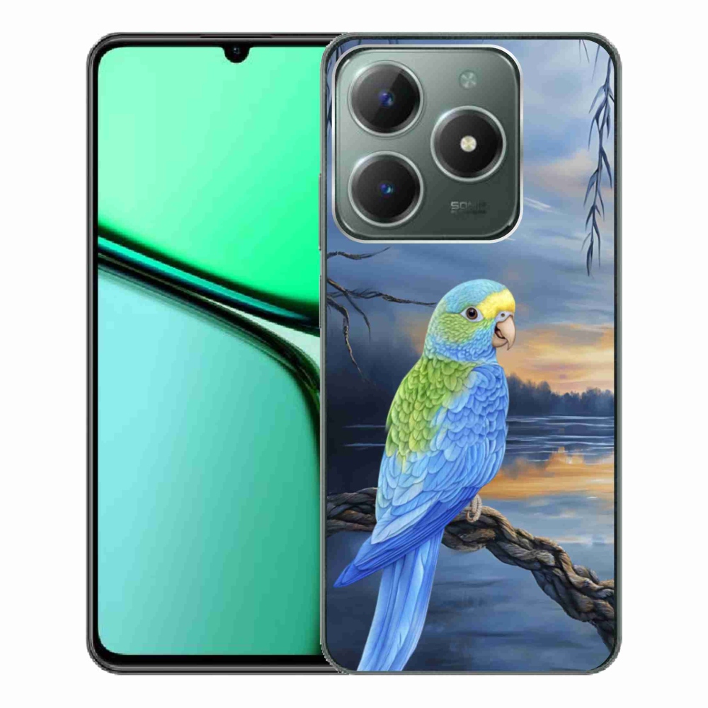 mmCase géltok a Realme C61-hez – kék papagáj