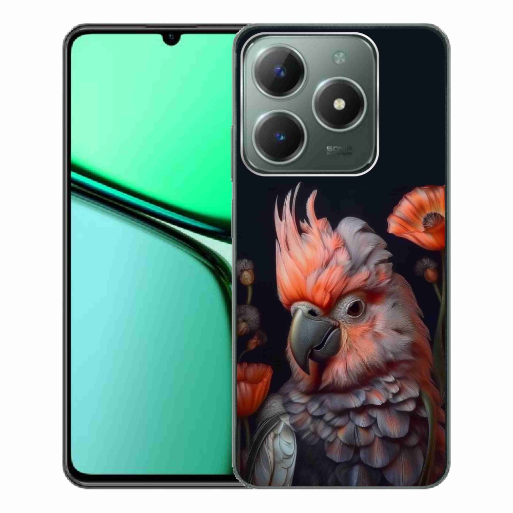 mmCase gél tok a Realme C61-hez – színes kakadu papagáj