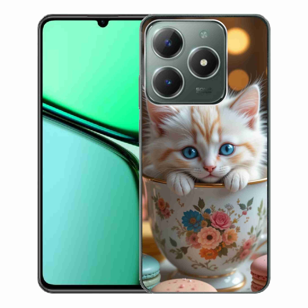 mmCase gél tok a Realme C61-hez – aranyos cica 6
