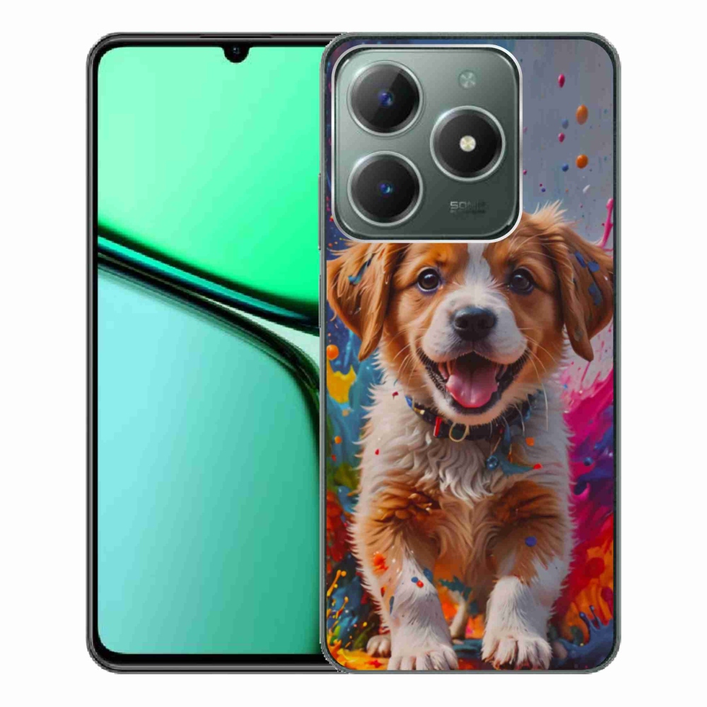 mmCase gél tok a Realme C61-hez – aranyos kiskutya 3