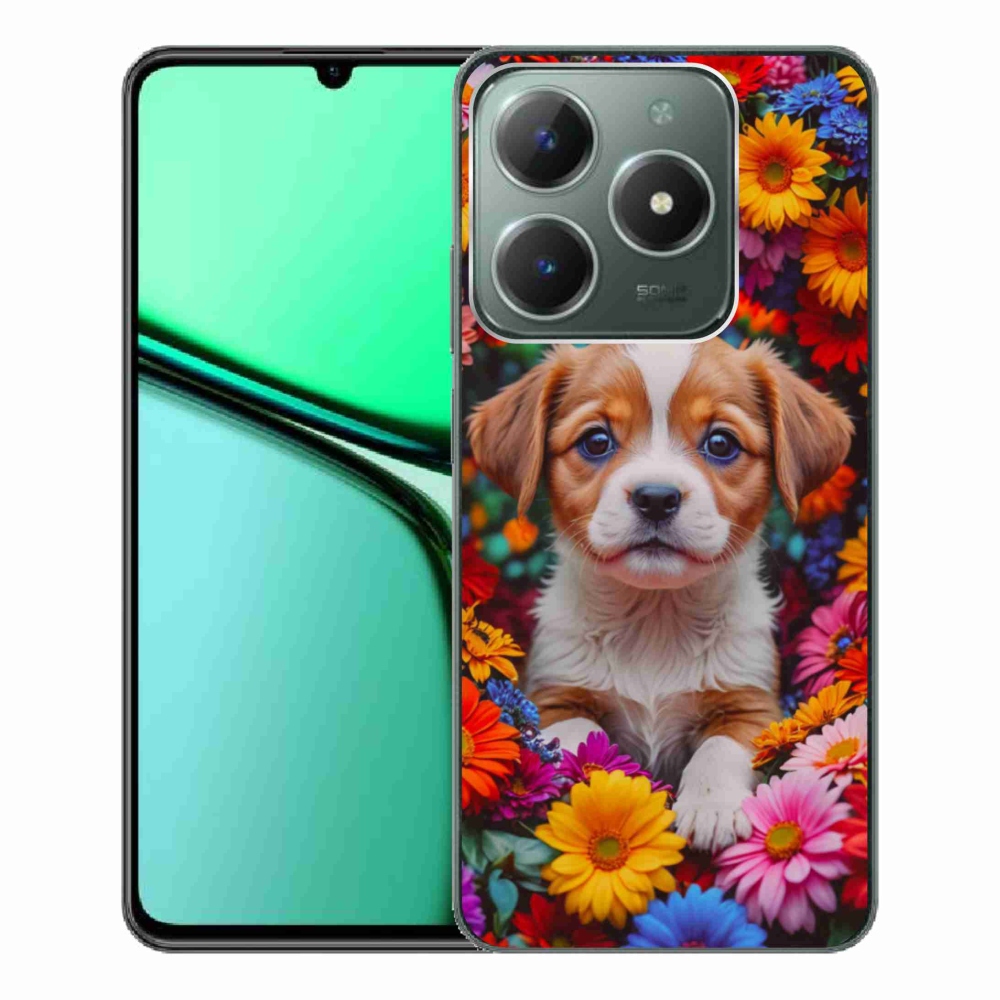 mmCase gél tok a Realme C61-hez – aranyos kiskutya