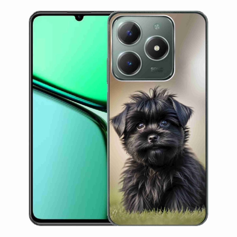 mmCase géltok a Realme C61-hez – aranyos fekete kutyus
