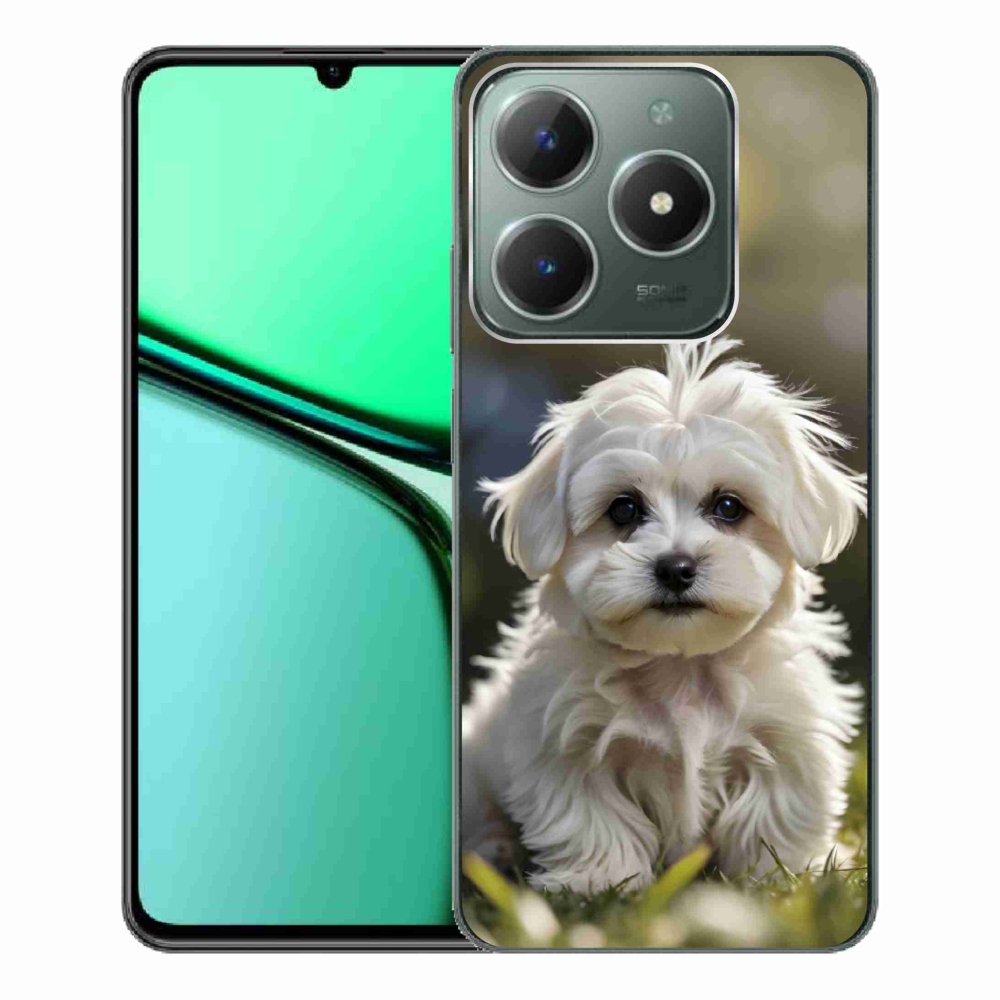 mmCase gél tok a Realme C61-hez – aranyos máltai kutyus