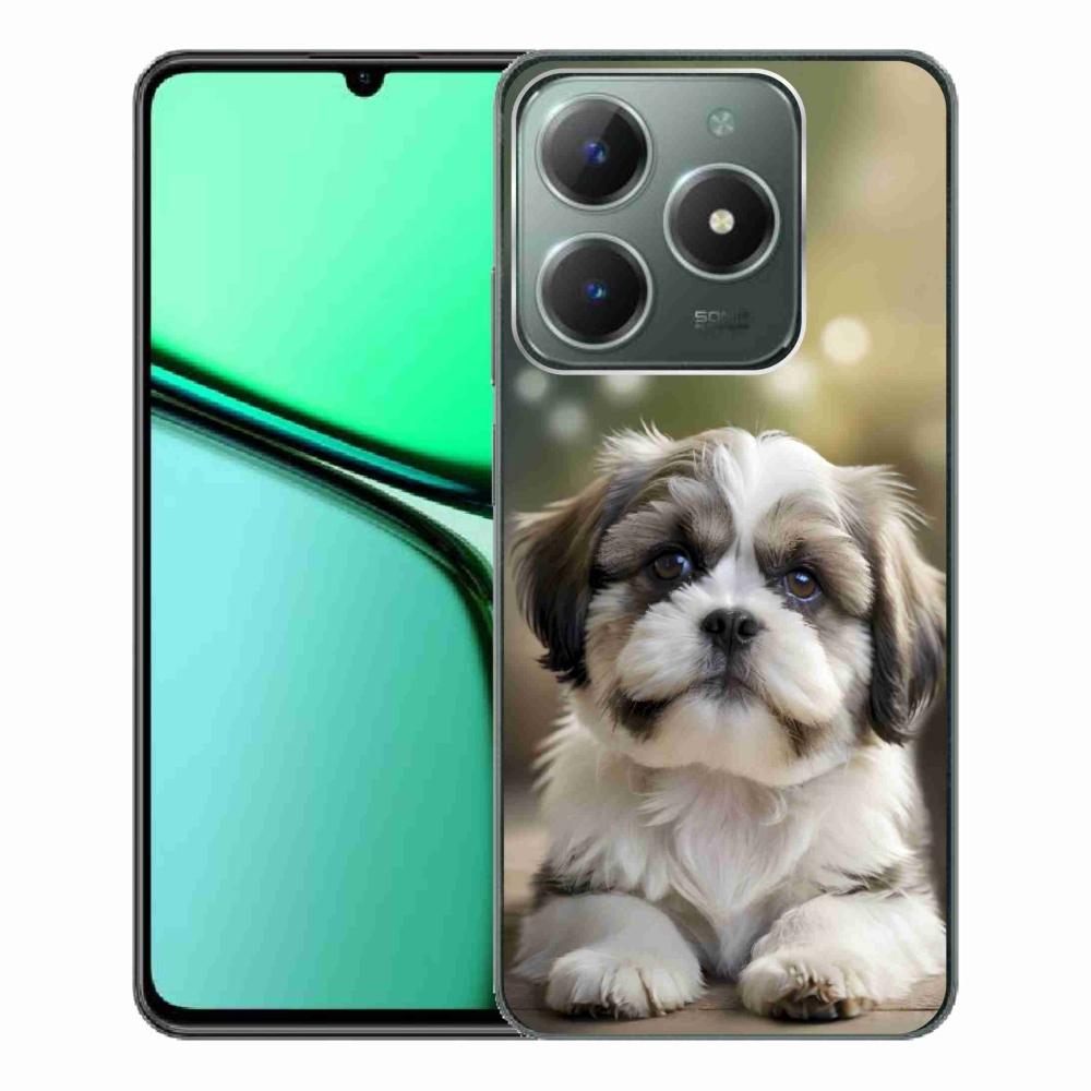 mmCase gél tok a Realme C61-hez – aranyos shih-tzu