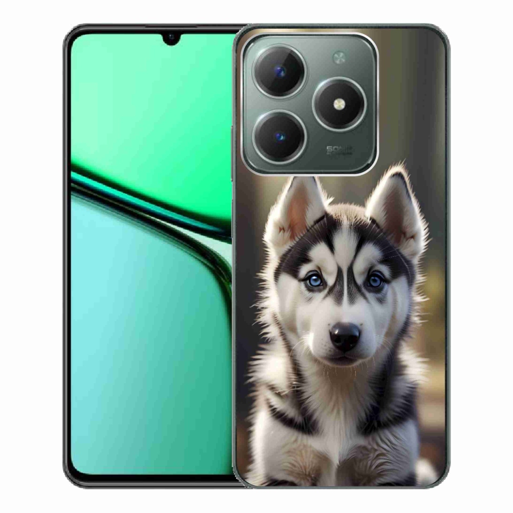 mmCase gél tok a Realme C61-hez – aranyos szibériai husky