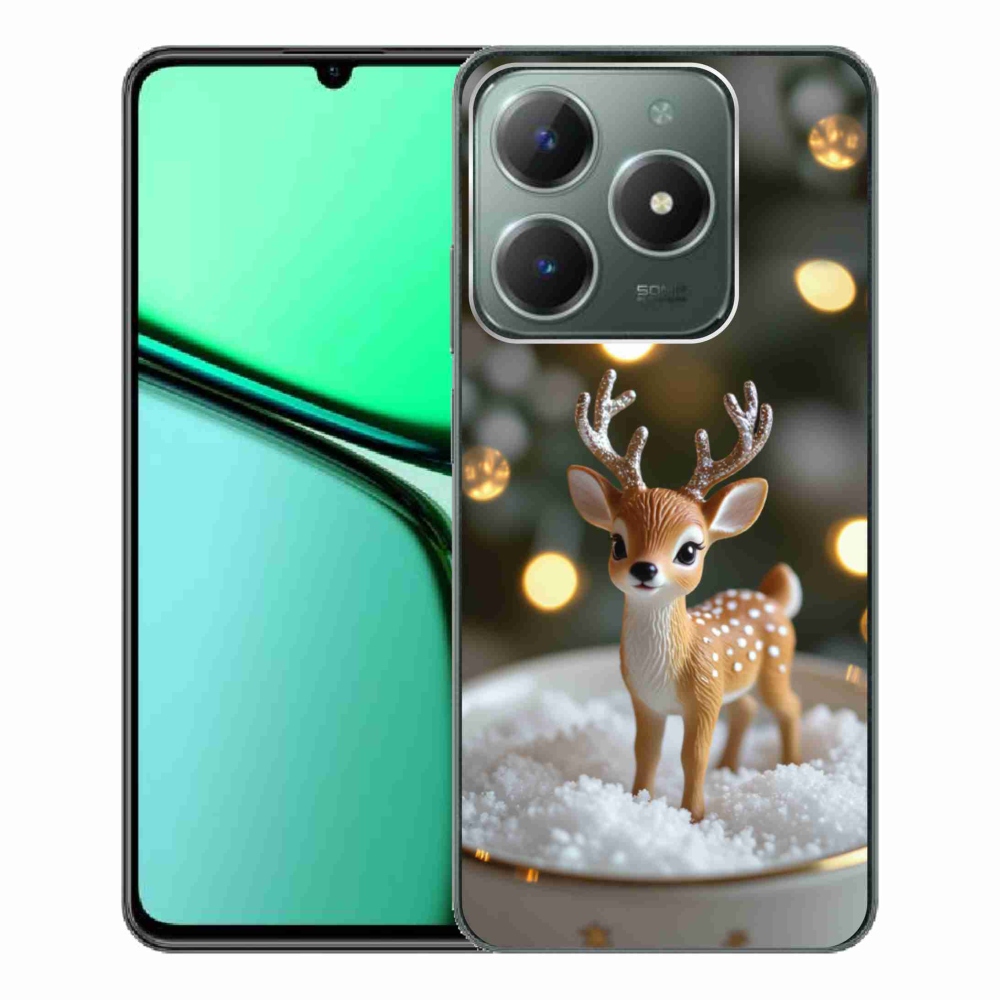 mmCase gél tok a Realme C61-hez – aranyos karácsonyi szarvas
