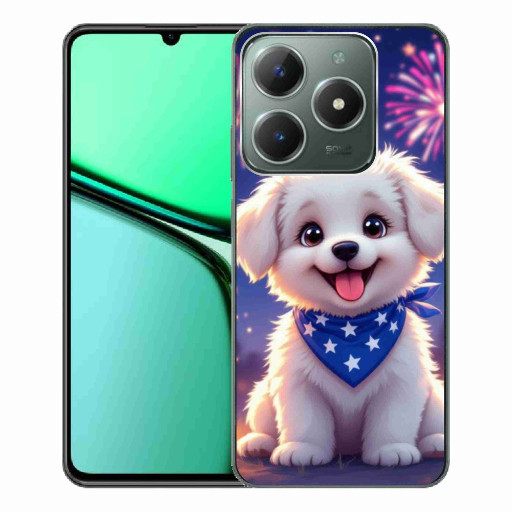 mmCase gél tok a Realme C61-hez – ünnepi kiskutya