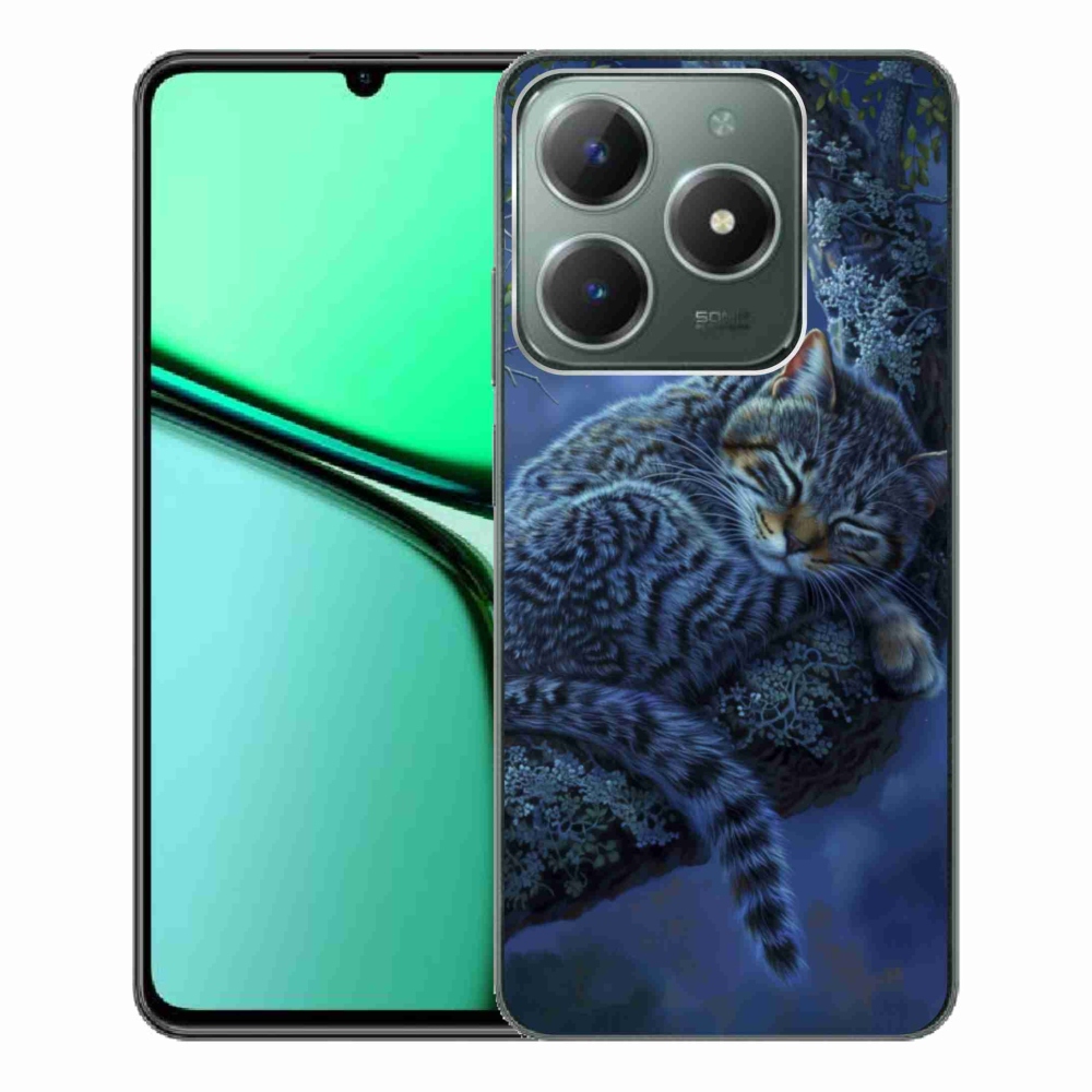 mmCase gél tok a Realme C61-hez – alvó macska