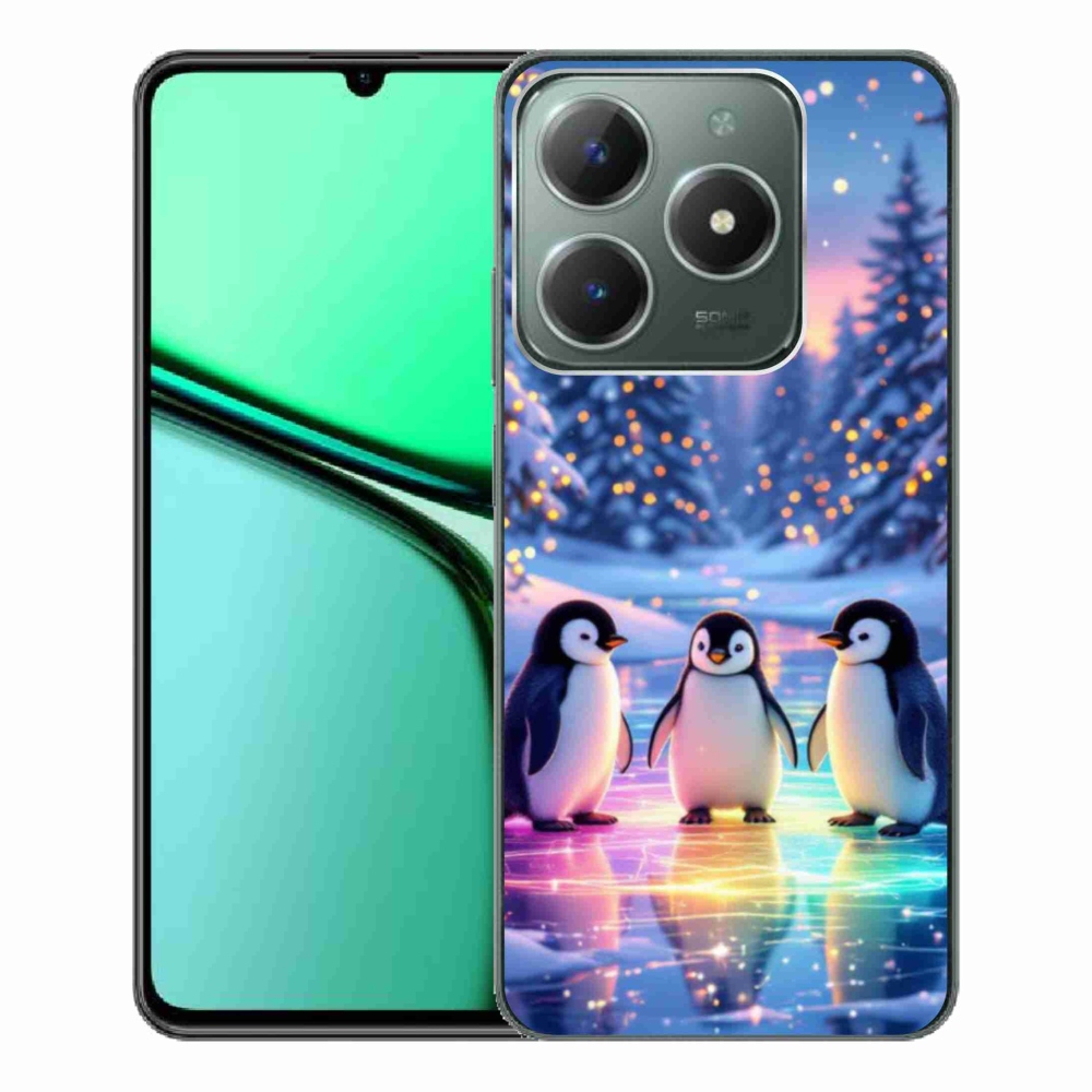 mmCase gélhuzat a Realme C61-hez – pingvinek