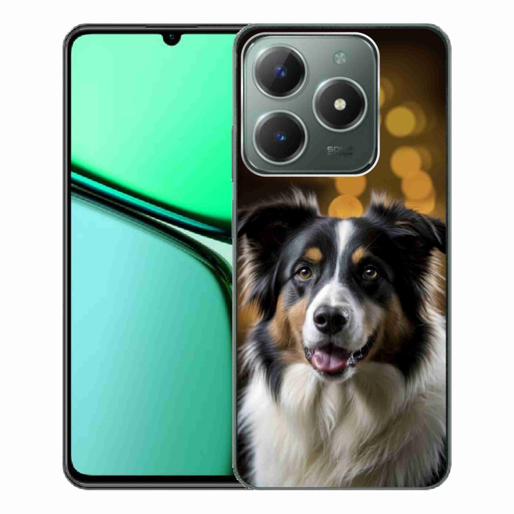 mmCase gél tok a Realme C61-hez – mosolygós ausztrál juhászkutya