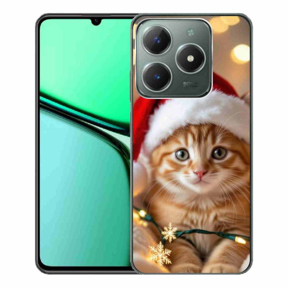mmCase gél tok a Realme C61-hez – karácsonyi cica